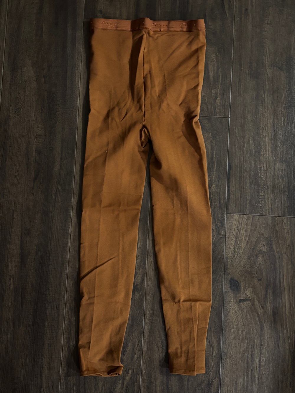 Capezio orange-brown dance tights